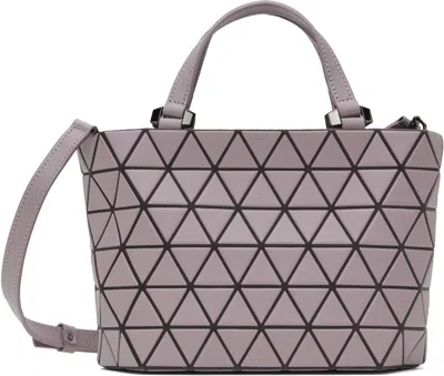 Bao Bao Issey Miyake Purple Crystal Matte Bag In 25-ash Pink