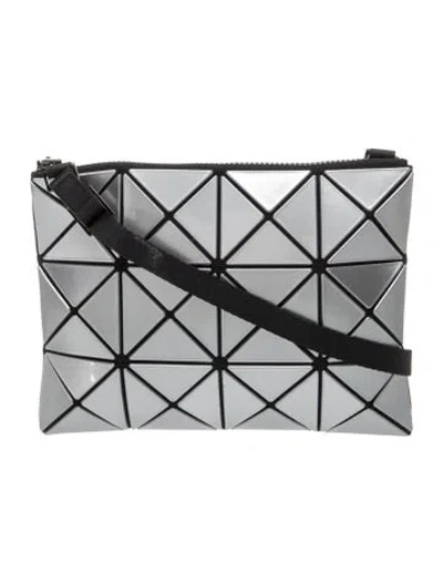 Pre-owned Bao Bao Issey Miyake Pvc Crossbody Bag In Metallic/silver