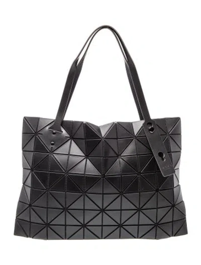 Pre-owned Bao Bao Issey Miyake Pvc Shoulder Bag In Black