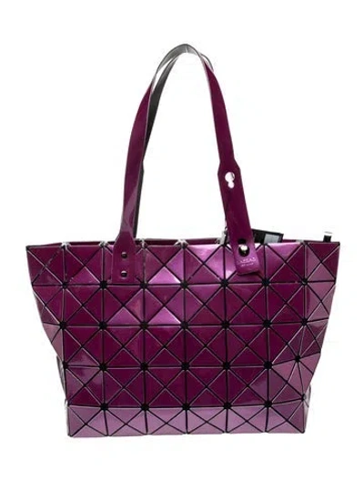 Pre-owned Bao Bao Issey Miyake Pvc Shoulder Bag W/ Tags In Purple