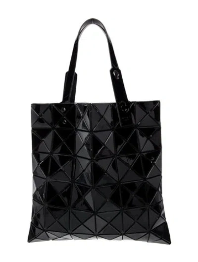 Pre-owned Bao Bao Issey Miyake Pvc Top Handle Bag In Black