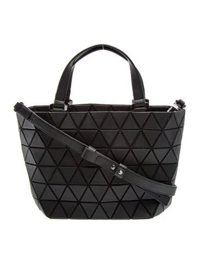 Pre-owned Bao Bao Issey Miyake Pvc Top Handle Bag In Black