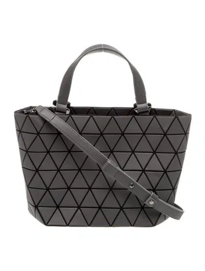 Pre-owned Bao Bao Issey Miyake Pvc Top Handle Bag In Gray