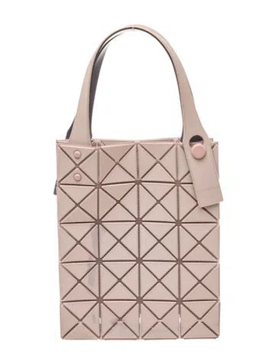 Pre-owned Bao Bao Issey Miyake Pvc Top Handle Bag In Neutral