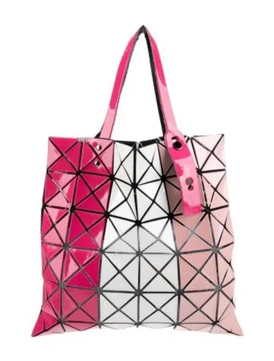 Pre-owned Bao Bao Issey Miyake Pvc Top Handle Bag In Pink