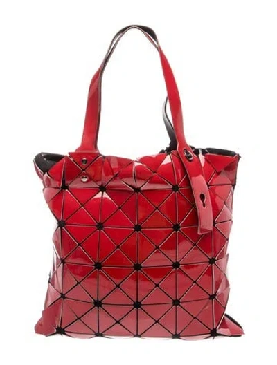 Pre-owned Bao Bao Issey Miyake Pvc Top Handle Bag In Red