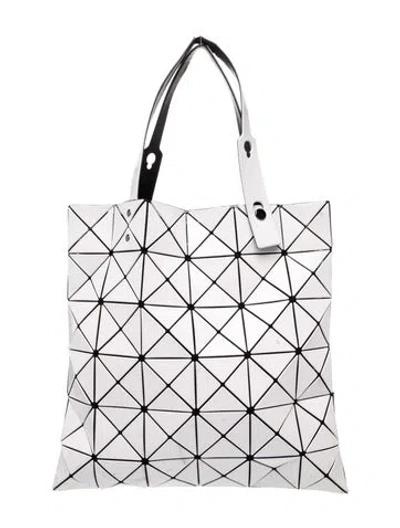 Pre-owned Bao Bao Issey Miyake Pvc Top Handle Bag In White