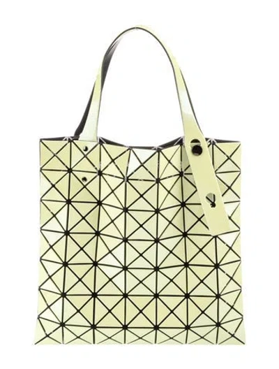 Pre-owned Bao Bao Issey Miyake Pvc Top Handle Bag In Yellow