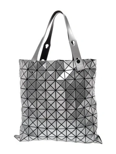 Pre-owned Bao Bao Issey Miyake Pvc Tote In Black/silver
