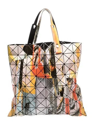 Pre-owned Bao Bao Issey Miyake Pvc Tote In Blue