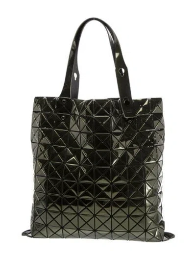 Pre-owned Bao Bao Issey Miyake Pvc Tote In Green