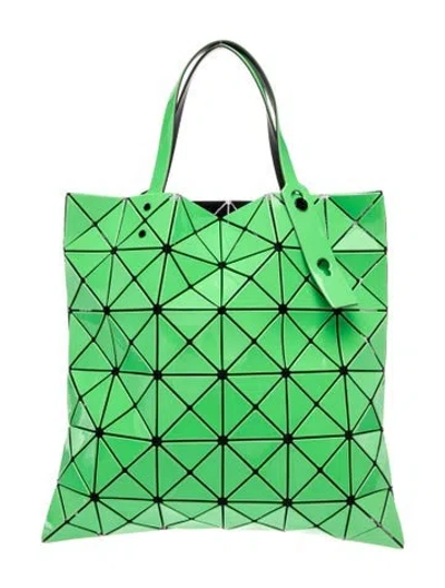 Pre-owned Bao Bao Issey Miyake Pvc Tote In Green