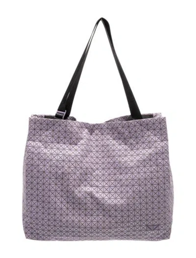 Pre-owned Bao Bao Issey Miyake Pvc Tote In Purple