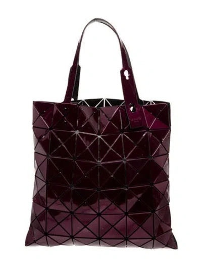 Pre-owned Bao Bao Issey Miyake Pvc Tote In Purple