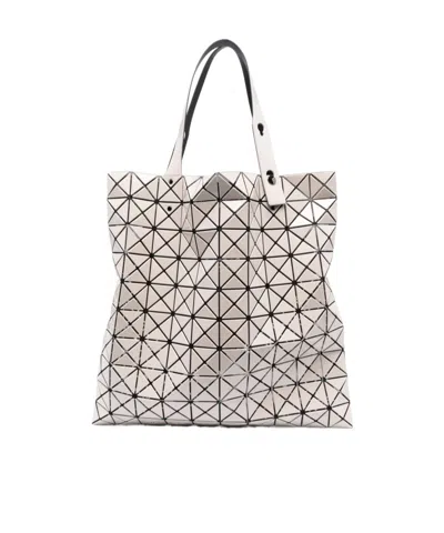 Bao Bao Issey Miyake Ring-grid Handbag In White