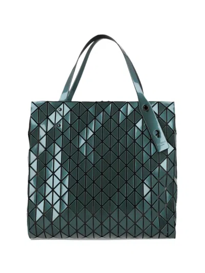 Bao Bao Issey Miyake Row Geometric Panelled Tote Bag In Green
