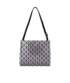 Bao Bao Issey Miyake Row Metallic Shoulder Bag In Gray