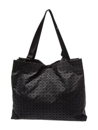 Pre-owned Bao Bao Issey Miyake Rubber Tote In Black