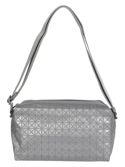 Bao Bao Issey Miyake Saddle Reflector Bag In Gray