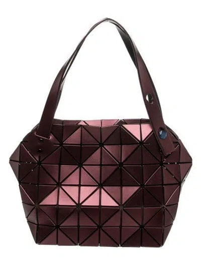 Pre-owned Bao Bao Issey Miyake Shoulder Bag In Burgundy