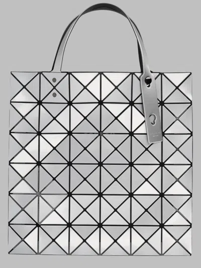 Bao Bao Issey Miyake Bao Bao-inspired Mini Polyester Shoulder Bag In Silver