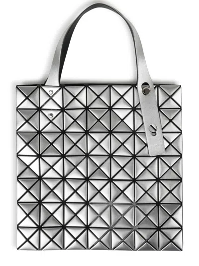Bao Bao Issey Miyake Silver Platinum Polyester Tote Bag