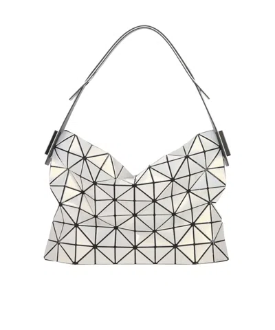 Bao Bao Issey Miyake Small Triangular Piece Detailed Handbag In White