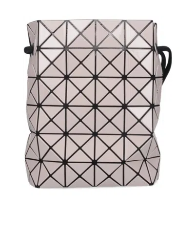 Bao Bao Issey Miyake Small Wring Triangular Decal Shoulder Bag In White