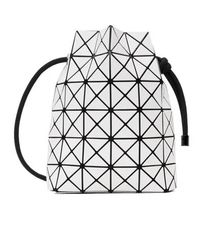 Bao Bao Issey Miyake Small Wring Triangular Decal Shoulder Bag In White