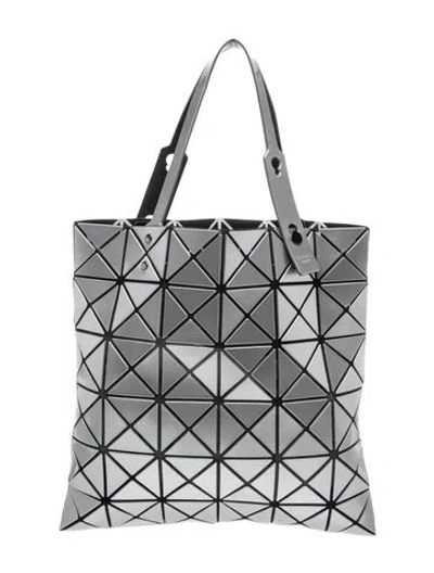 Pre-owned Bao Bao Issey Miyake Top Handle Bag In Silver