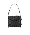 Bao Bao Issey Miyake Black Torso Panelled Shoulder Bag In Black