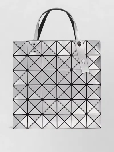 Bao Bao Issey Miyake Bao Bao-inspired Mini Polyester Shoulder Bag In Silver