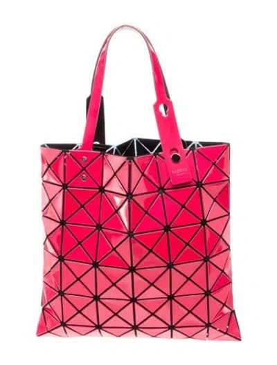Pre-owned Bao Bao Issey Miyake Tote In Red