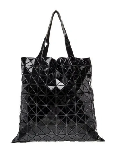 Pre-owned Bao Bao Issey Miyake Vinyl Shoulder Bag In Black