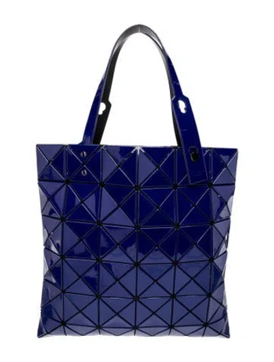 Pre-owned Bao Bao Issey Miyake Vinyl Top Handle Bag In Blue