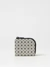 Bao Bao Issey Miyake Geometric Panelled Wallet With Light Accents In Gray