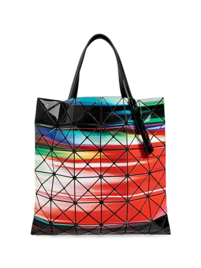 Bao Bao Issey Miyake Warp Geometric-panel Tote Bag In Orange