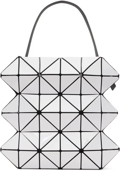 Bao Bao Issey Miyake White Beyond Tote In 08-grayish White