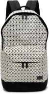 BAO BAO ISSEY MIYAKE WHITE DAYPACK METALLIC BACKPACK