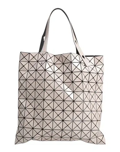 Bao Bao Issey Miyake Woman Handbag Light Grey Size - Rubber, Textile Fibers In Gray