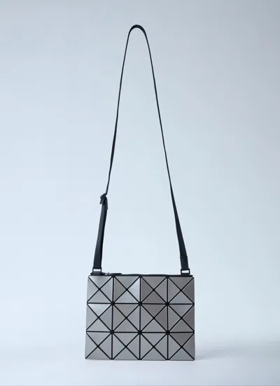 Bao Bao Issey Miyake Lucent Shoulder Bag Geometric Pattern Strap In White