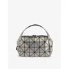Bao Bao Issey Miyake Womens  Boston Geometric-pattern Pvc Bag In Silver