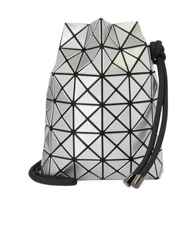 Bao Bao Issey Miyake Wring Geometric Pattern Shoulder Bag In Gray