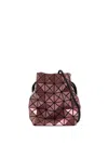 Bao Bao Issey Miyake Burgundy Wring Gloss Bag In Red