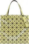 Bao Bao Issey Miyake Yellow Prism Metallic Tote In 50-lt.yellow