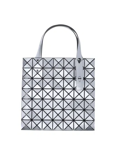 Bao Bao 'prism' Small Tote Bag In Silver
