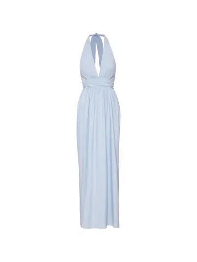 Baobab Agustina Open-back Maxi Dress In Blue