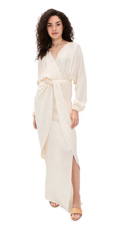 Baobab Alexa Maxi Dress Vanilla In White