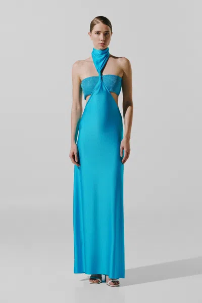 Baobab Aluna Maxi Dress In Blue