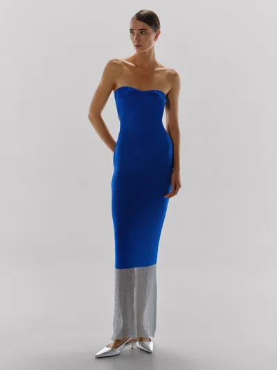 Baobab Anais Maxi Dress In Blue